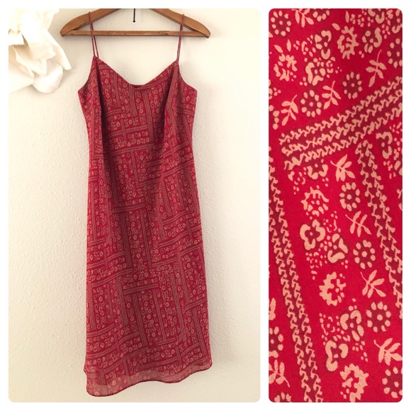 The Loft: pretty floral dress with spaghetti straps - Picture 4 of 8